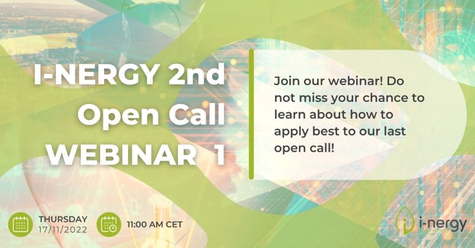 I-NERGY 2nd Open Call Webinar